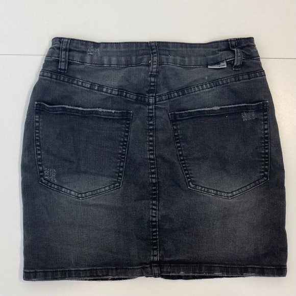 Billabong Washed Black Denim Skirt - Picture 4 of 6